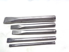 5 vintage w.tyzack+ eclipse chisels clean old engineering/blacksmith  job lot