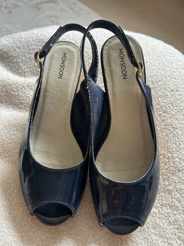 Monsoon women navy - monsoon, patent