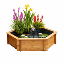 Raised Hexagon Garden Solar