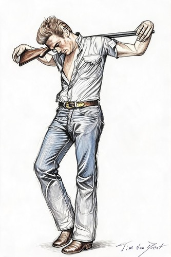 Art print james dean - james,