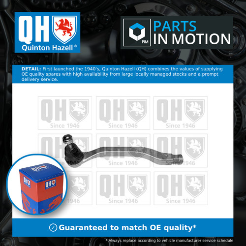 Tie track rod end - track, left