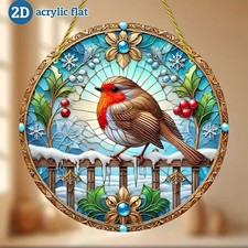 Perch Bird Robin Snow