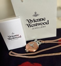 Vivienne Westwood Oil Lighter Necklace Pendant Champagne Gold Orb