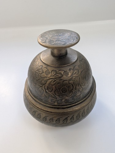 Vintage brass engraved - vintage,