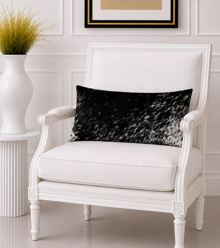 100 natural cowhide pillow - natural,