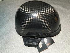 Motorcycle half helmet skull