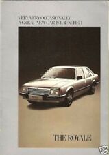 Vauxhall Royale 1978-1980 UK Market Sales Brochure 2800 Saloon Coupe