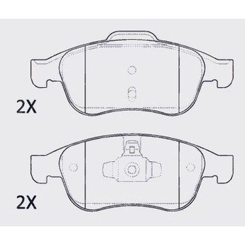 Brake pads set for dacia - pads,