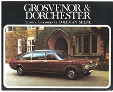Coleman Milne Grosvenor Dorchester Limousine 1975 UK Market Brochure Granada Mk1