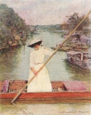 'Barges at Oxford' by Mortimer