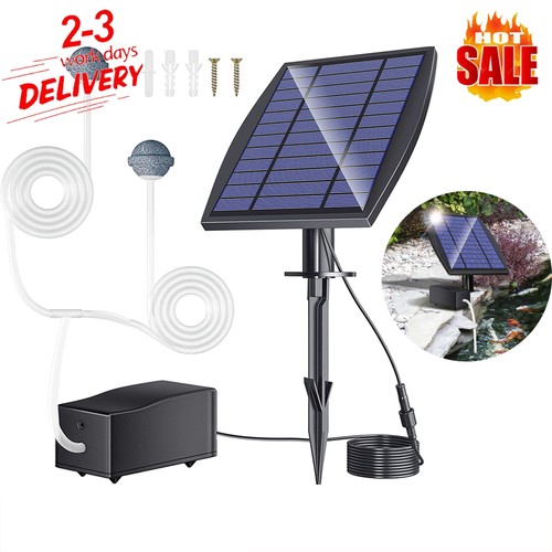 Solar powered pond air - air, pump