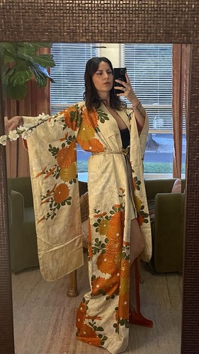 Vintage real silk japanese - silk,