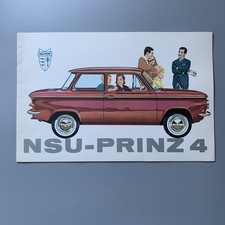 NSU Prinz 4 1961–62 Original UK Sales Brochure – July 1961 – 12pp Colour