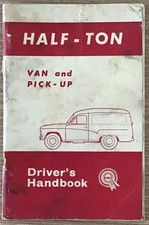 BMC HALF-TON VAN & PICKUP Drivers Handbook MAY 1968 #AKD 3902H