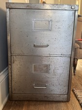 Vintage drawer grey - 2, metal