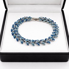 Vintage JEWELCRAFT Blue Enamel