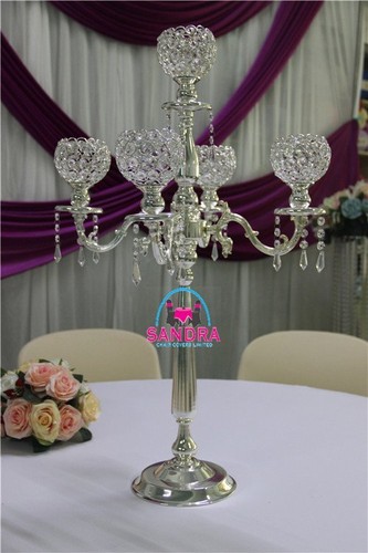 Silver gold 5 arm crystal - arm,