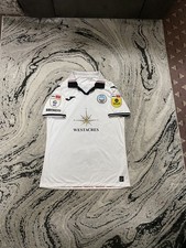 Swansea City AFC Match Worn Michael Obafemi #9 Home Football Shirt Player Issue