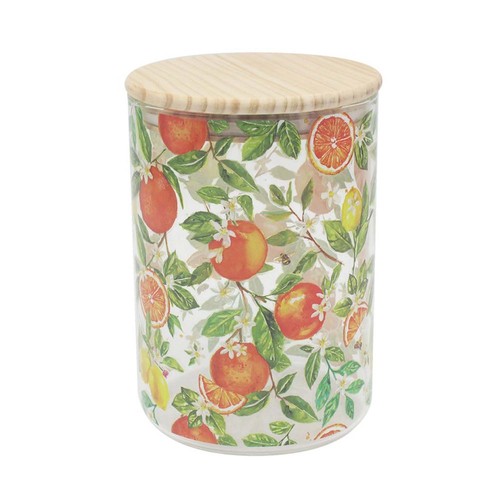 Glass storage jar - glass,