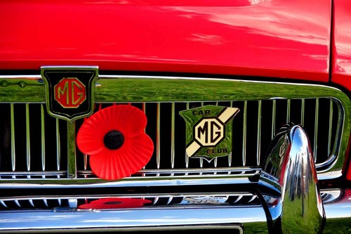 Classic sports car front - mg,