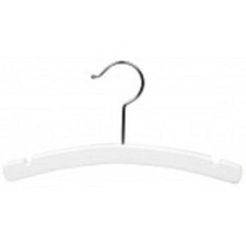 Only Hangers 12" Children's White Wood Dress Hanger Box of 100
