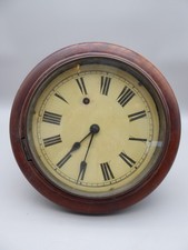 #B ANTIQUE Wooden WH&Sch 10 1/2" DIAL FUSEE WALL CLOCK Winterhalder & Hofmeier