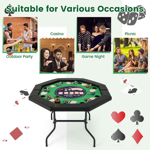 Gainoom 130cm foldable poker - foldable,