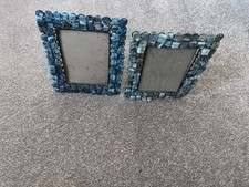 Glass Mosaic Picture Frame x 2. Photo Frame. Home Decor.