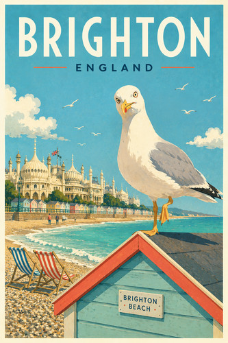 149 brighton england poster - 149.,