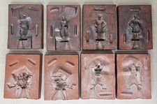 4 Vintage Toy Soldier Rubber