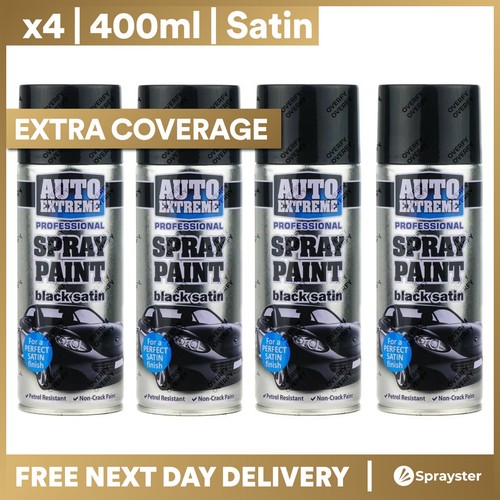 400ml black satin spray - 400ml,