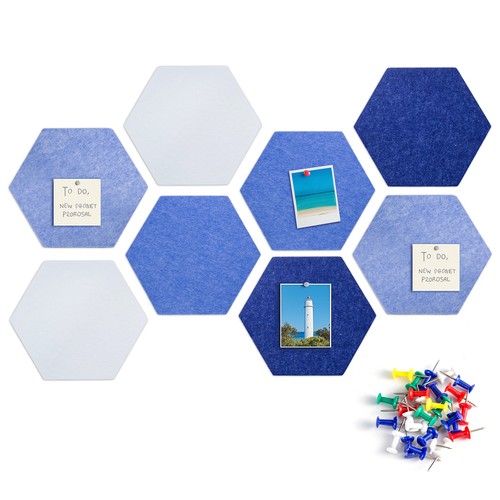 Pack felt hexagon bulletin - felt,
