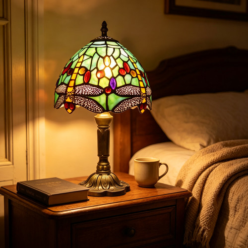 Stained glass table lamp - stained,