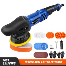 5" Dual Action Car Polisher Buffer Orbital DA Polishing Machine Sander Wax Kit