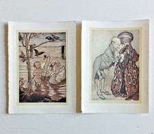2 x Arthur Rackham book prints