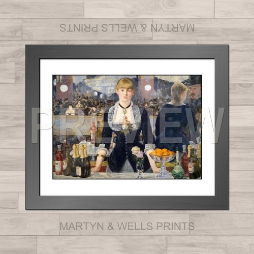 Manet framed print - :, at