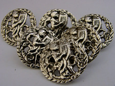SIX ANTIQUE ENGLISH STERLING