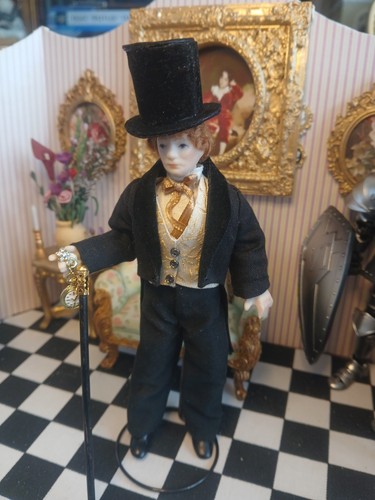 Gentleman porcelin doll - gentleman,