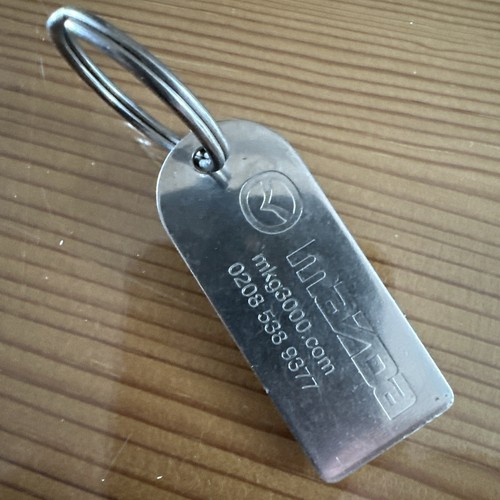 Mazda dealer key ring etched - dealer,