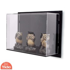 Wall Mounted Display Case Shelf Acrylic Perspex Plastic Multiple Sizes