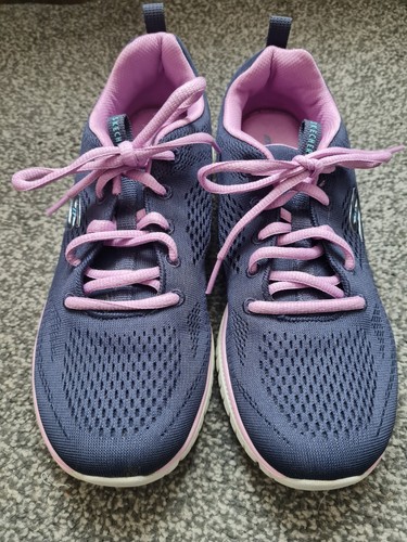 Skechers trainers blue and - skechers, trainers,