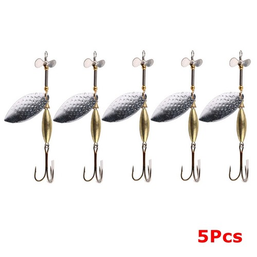 5pcs 15g 8cm fishing spinner - fishing,