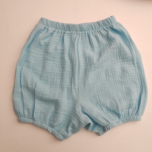 Blue baby bloomer shorts 3m - blue, 0-3m