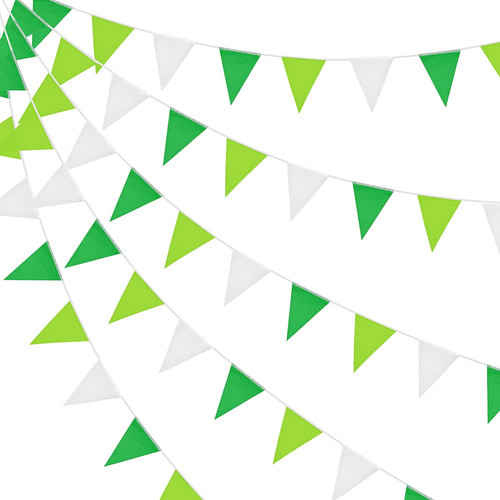 Fabric bunting flags - fabric, 66ft