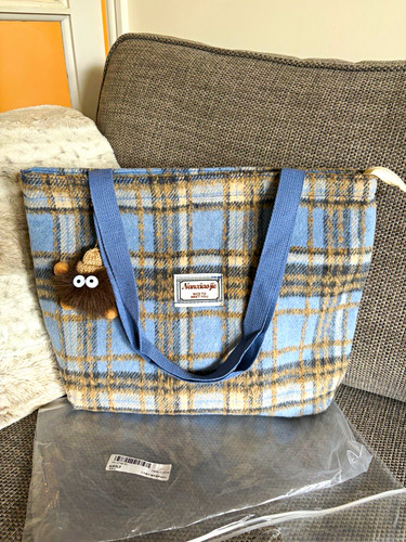 Brushed tartan fabric fashion