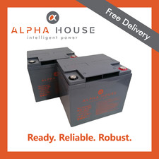 AH12-50 (12V 50AH) - PAIR OF MOBILITY SCOOTER BATTERIES - 2 x 12v 50AH VRLA AGM