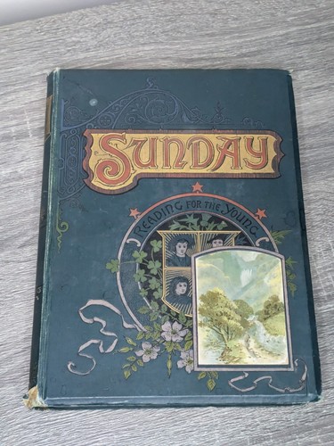 Antique 1893 sunday reading - 1893,
