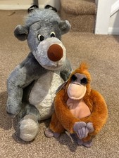 Baloo 12" and King Louie 9" from Jungle Book Bundle Plush Soft Toys
