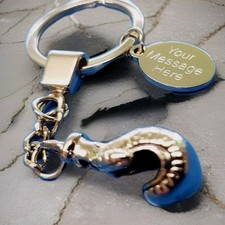Personalised Chrome Boxing Glove Keyring In Gift bag BOXER GIFT