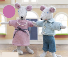 0139 Knitting Cute Mouse Toys & Clothes DK - Vintage Pattern Copy